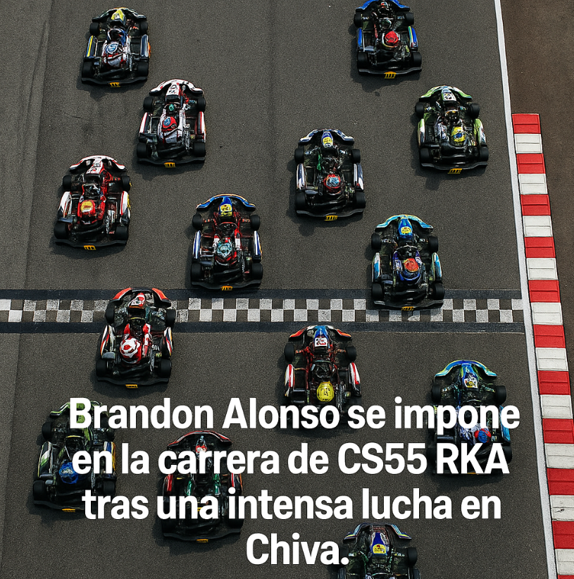 Brandon Alonsose impone con autoridad en la carrera de CS55 RKA tras una intensa lucha en Chiva