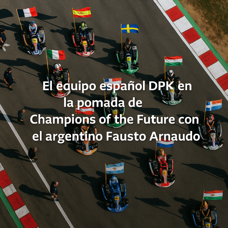 El equipo español DPK en la pomada de Champions of the Future con el argentino Fausto Arnaudo