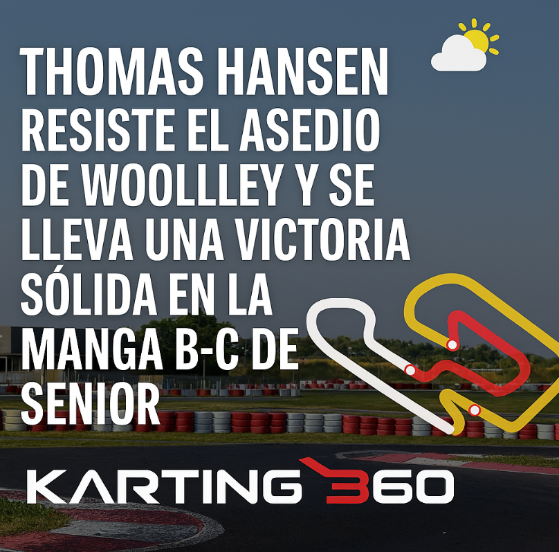Thomas Hansen resiste el asedio de Woollley y se lleva una victoria sólida en la Manga B-C de Senior