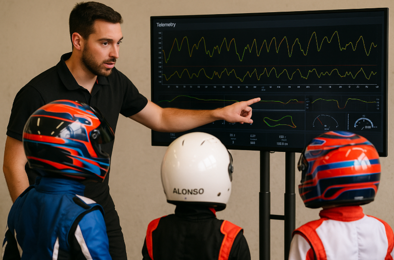 La telemetría en el karting: precisión, análisis y evolución en pista