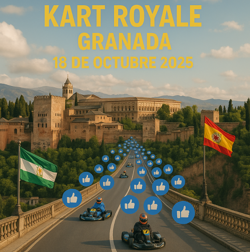 Kart Royale convierte Granada en un circuito el día18 de octubre 2025:La revolución urbana del karting llega a Andalucía