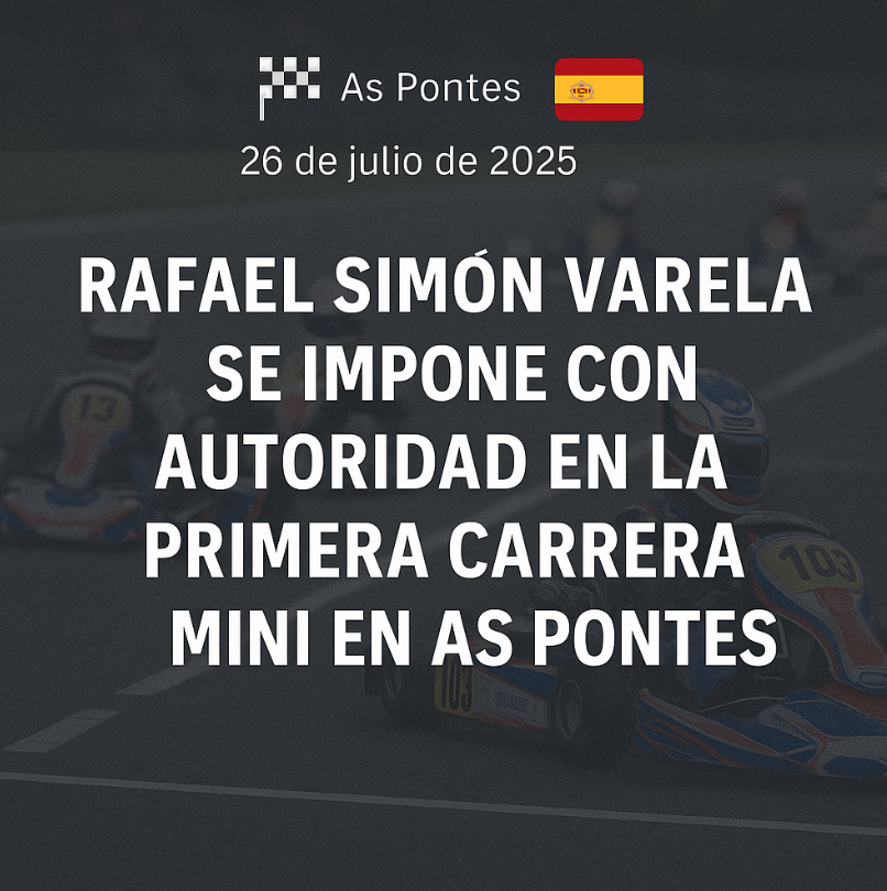 Rafael Simón Varela se impone con autoridad en la 1ª carrera MINI de As Pontes