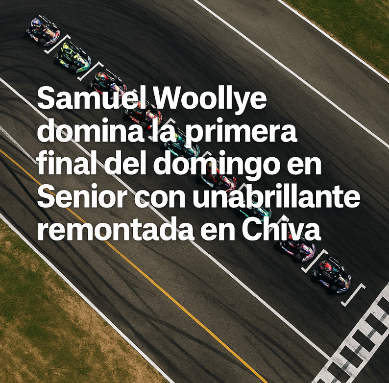 Samuel Woollye domina la primera final del domingo en Senior con una brillante remontada en Chiva
