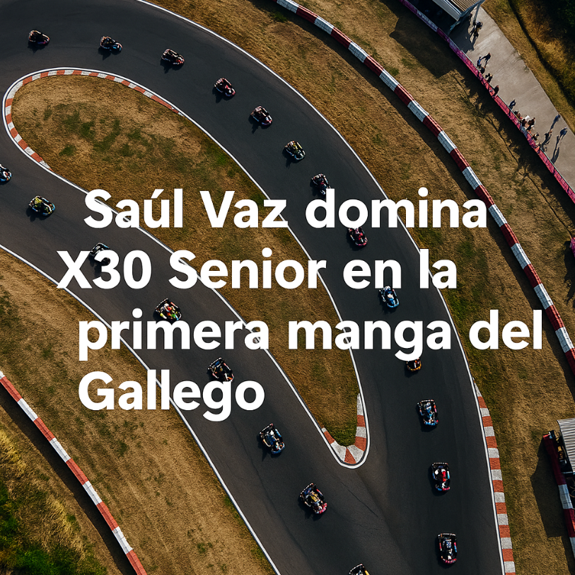 Saúl Vaz domina X30 Senior en la primera manga del gallego