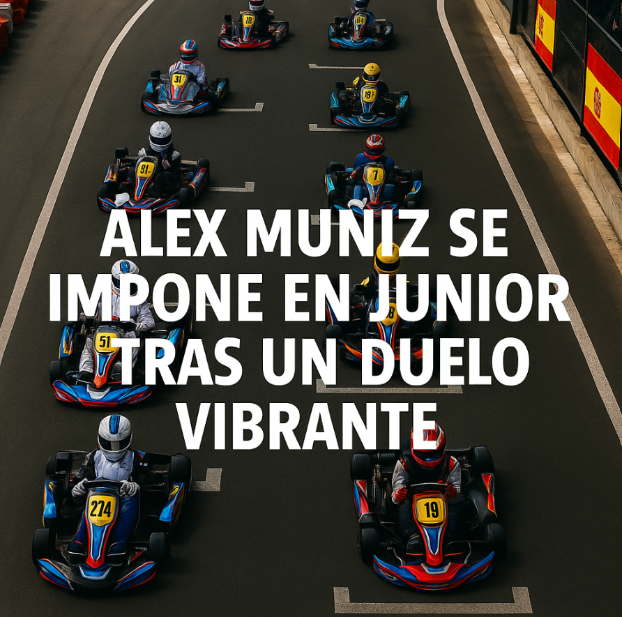 Álex Muñiz Mateos brilla con autoridad en la 2ª carrera Junior tras un duelo vibrante con Daniel Sabugo