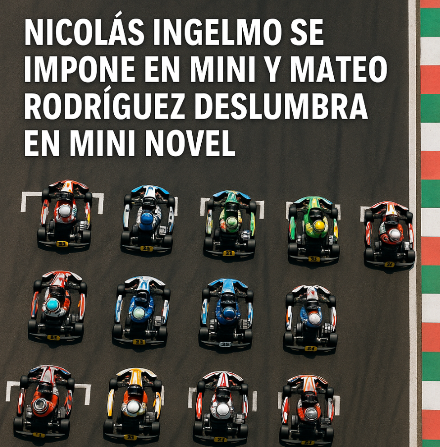 Nicolás Ingelmo se impone en Mini y Mateo Rodríguez deslumbra en Novel