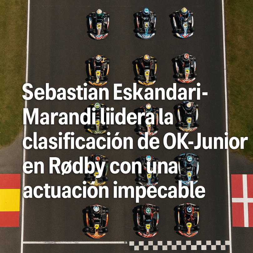 Sebastian Eskandari-Marandi lidera la clasificación de OK-Junior en Rødby con una actuación impecable