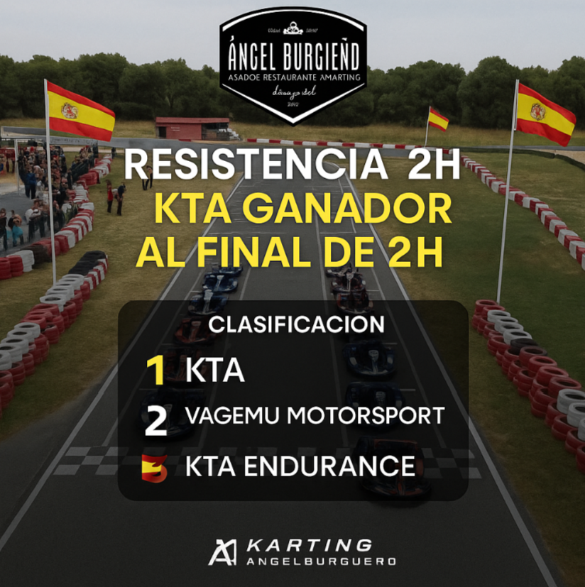 KTA se lleva la victoria en la Resistencia 2h del Karting Ángel Burgueño