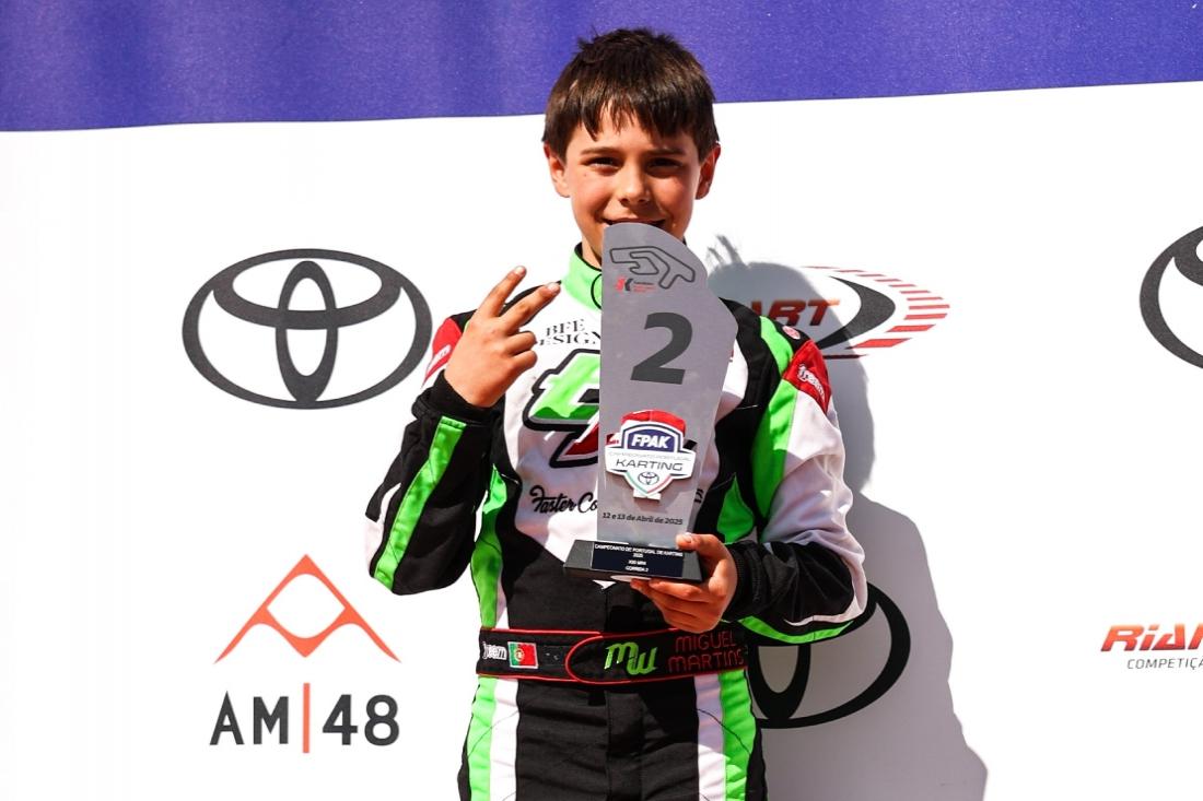 Miguel Martins: ascenso fulgurante de un joven talento portugués en el karting