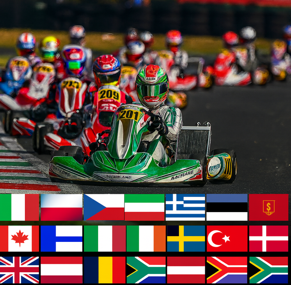 Dominio de Carrer G. en la OK-N Junior del Franciacorta Karting Track