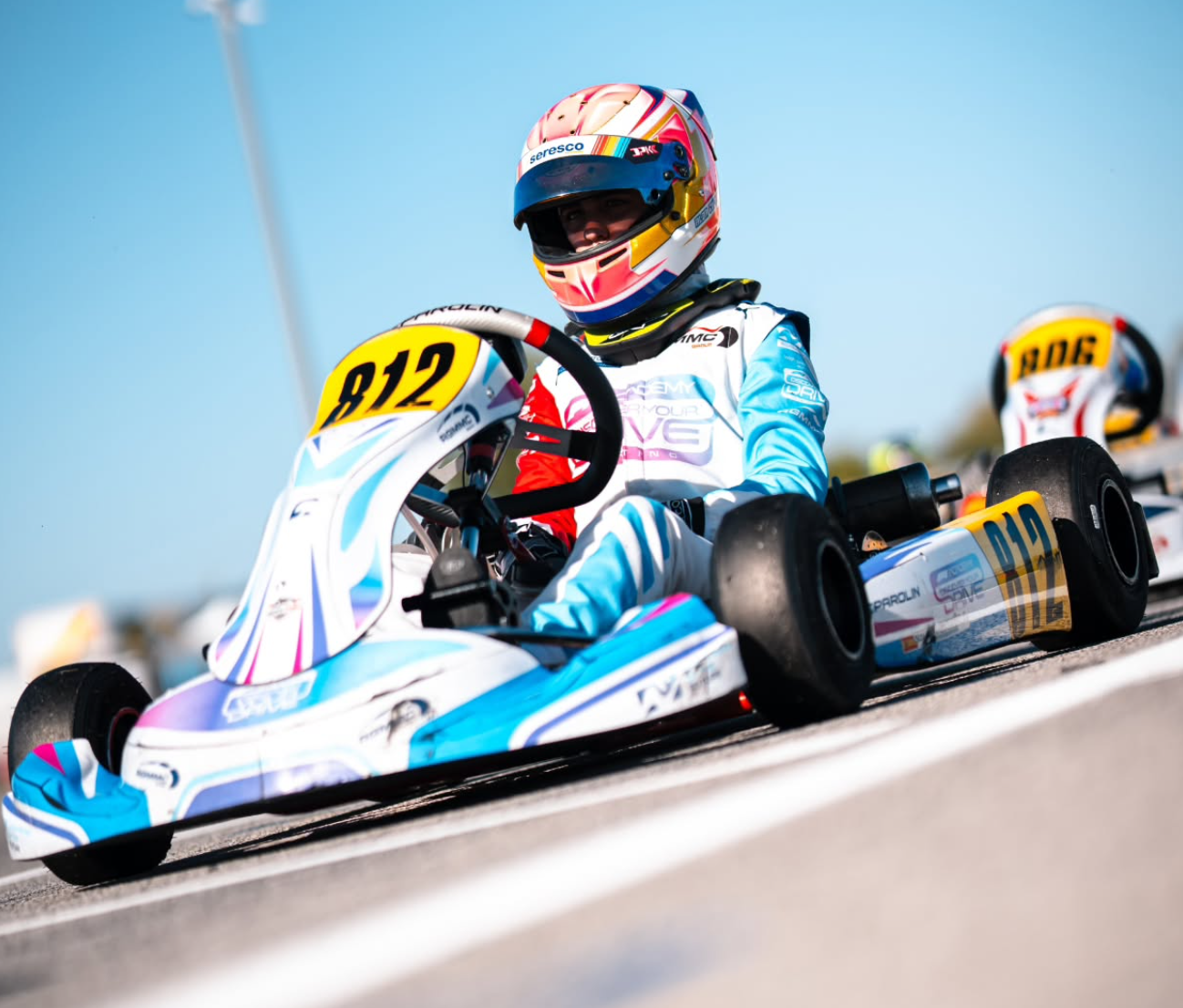 Alba Cueva García lidera la carrera más disputada del Campeonato Gallego de Karting