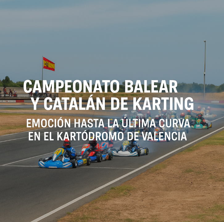 Campeonato Balear y Catalán de Karting: emoción hasta la última curva en el Kartódromo de Valencia