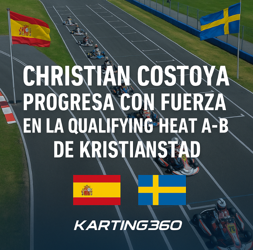 Christian Costoya progresa con fuerza en la Qualifying Heat A-B de Kristianstad