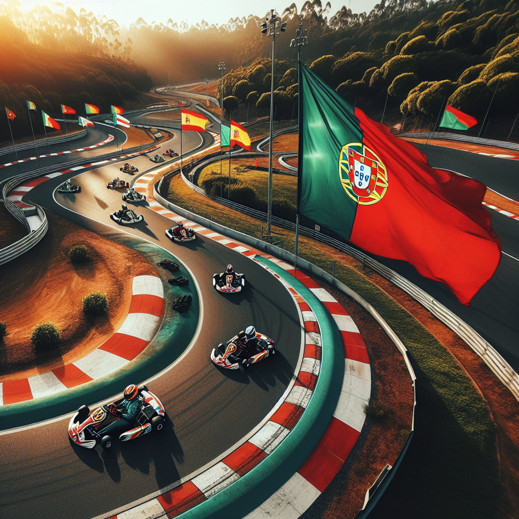 Martim Meneses lidera la Corrida 2 en el Campeonato de Karting de Portugal