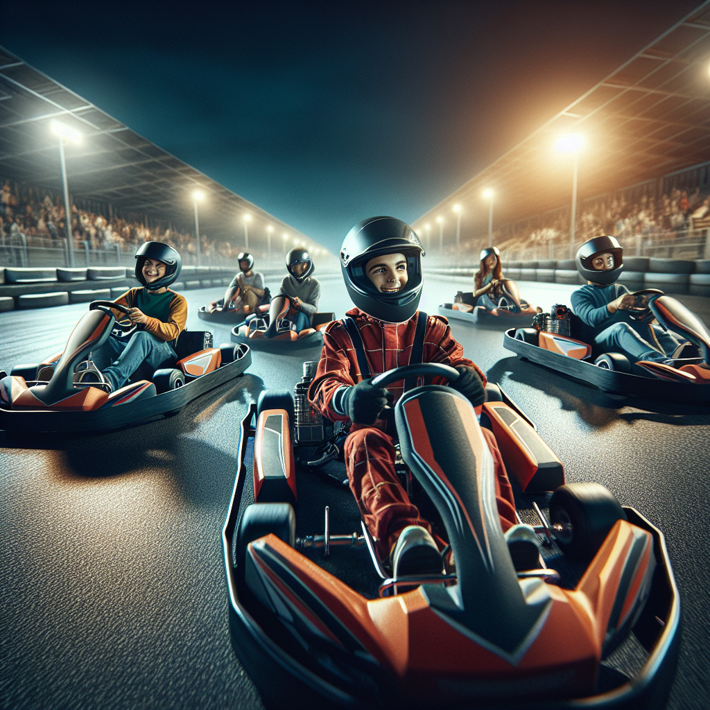 KARTING ROSA La super modelo Evangelina Anderson Organiza Noche de Karting para sus Hijos y Amigos