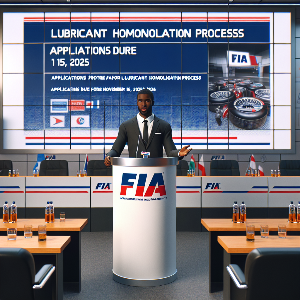 La FIA Anuncia Proceso de Homologación de Lubricantes para 2026