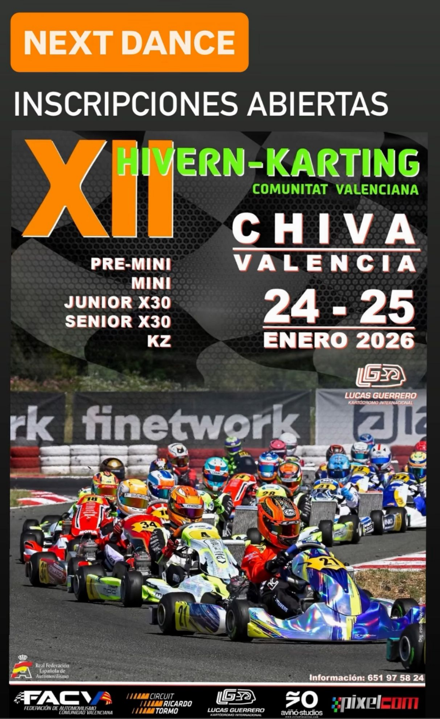 XII Hivern-Karting en Chiva: Inscripciones Abiertas para 2026