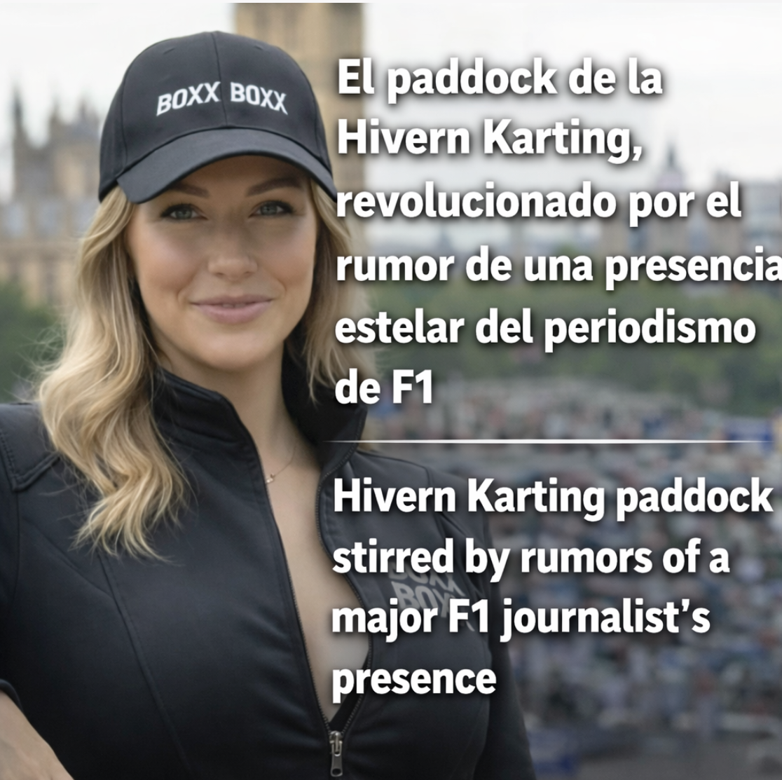 El paddock de la Hivern Karting en el kartodromo Lucas Guerrero, revolucionado por el rumor de una presencia estelar del periodismo de F1