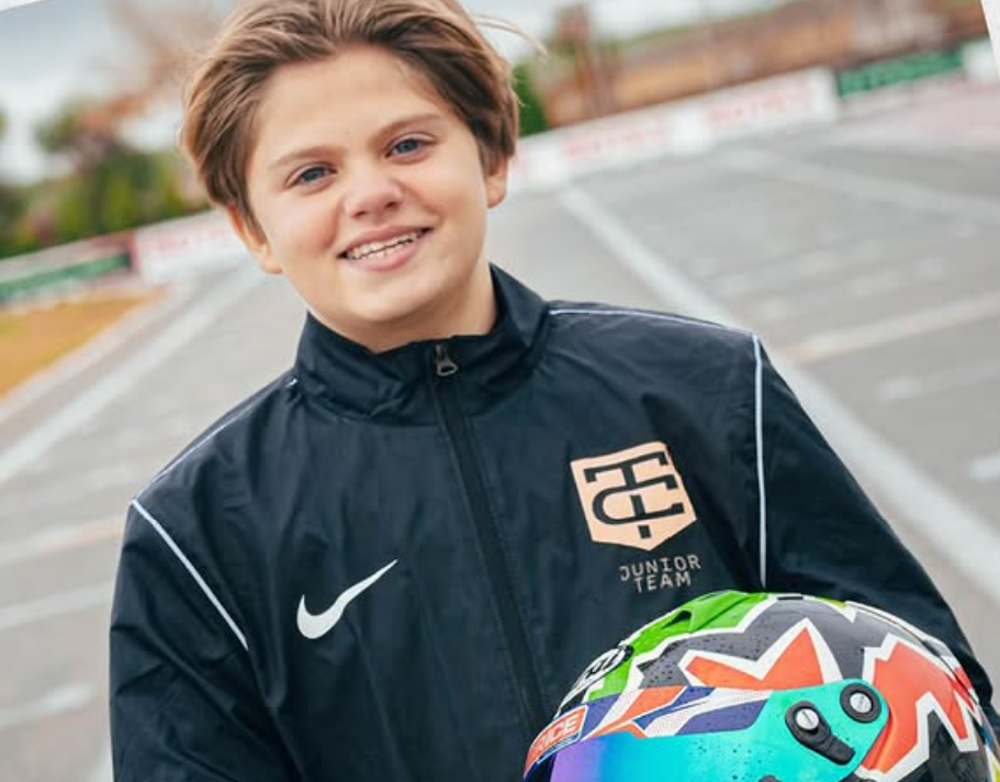 El portugues Romeu Mello triunfa en la manga Junior Heat B-C del Hivern Karting 2026 de la estructura de Thibaut Courtois