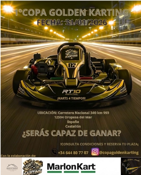 Primera Copa Golden Karting:  Un Desafío de Velocidad en Oropesa del Mar