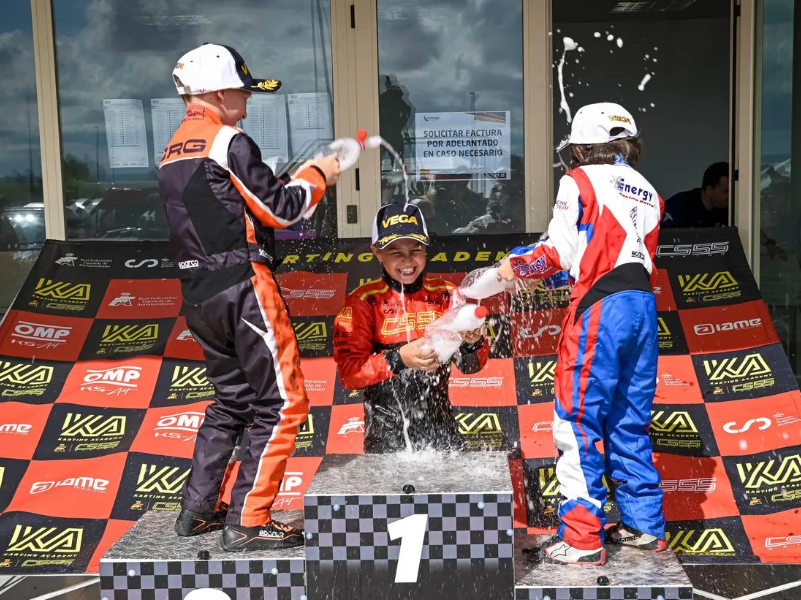 Enzo Prada Vidal se corona en la primera prueba del Campeonato de Castilla y León de Karting