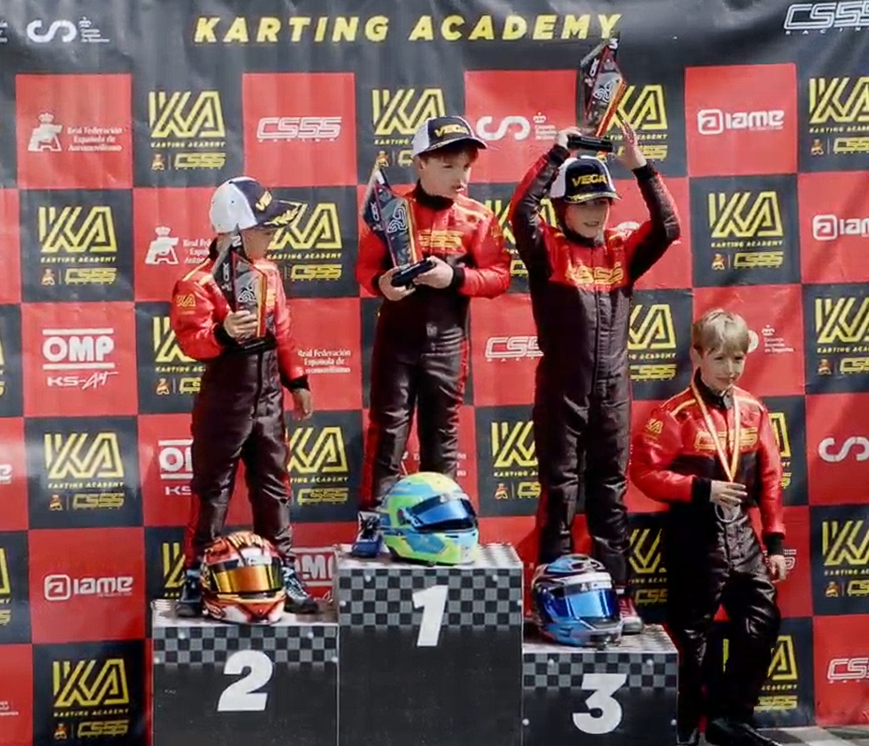 Benny Palacio Galindo se impone en la Carrera 1 de la CS55 Racing Karting Academy en Campillos